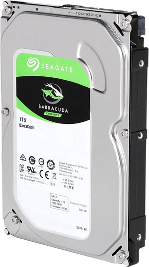 Seagate BarraCuda ST1000DM010 1TB 7200 RPM 64MB Cache SATA 6.0Gb/s 3.5" Hard Drive Bare Drive