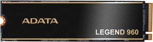 ADATA 4TB SSD Legend 960, NVMe PCIe Gen4 x 4 M.2 2280, Speed up to 7,400MB/s, Internal Solid State Drive for PS5 with Heatsink, Gaming, High Performance Computing, Super Endurance with 3D NAND