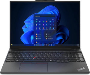 Lenovo ThinkPad E16 G2 Laptop, 16" FHD+ Display, Intel Core Ultra 7 155U Upto 4.8GHz, 32GB RAM, 512GB SSD, Backlit keys, Fingerprint Reader, Windows 11 Pro added
