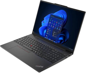Lenovo ThinkPad E16 G2 Laptop, 16" FHD+ Display, Intel Core Ultra 7 155U Upto 4.8GHz, 32GB RAM, 512GB SSD, Backlit keys, Fingerprint Reader, Windows 11 Pro added