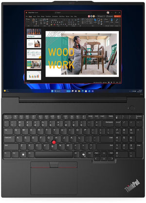 Lenovo ThinkPad E16 G2 Laptop, 16" FHD+ Touch Display, Intel Core Ultra 7 155U Upto 4.8GHz, 32GB RAM, 1TB SSD, Backlit keys, Fingerprint Reader, Windows 11 Pro
