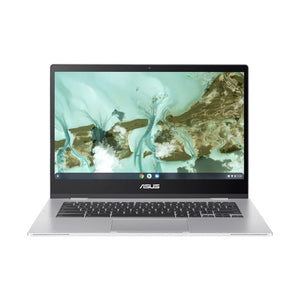 ASUS CX1 14" FHD Chromebook - Intel Celeron N4500 1.1GHz 4GB RAM - 64GB eMMC - Webcam - Wi-Fi 6 - 180-Degree Lay Flat Hinge - ChromeOS - Transparent Silver