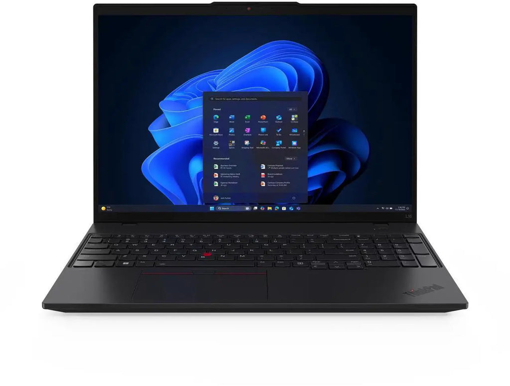 Lenovo ThinkPad L16 G2 Laptop, 16" WUXGA Touch Display, Intel Core Ultra 7 255U Upto 5GHz, 16GB RAM, 512GB SSD, Backlit keys, Fingerprint Reader, Windows 11 Pro